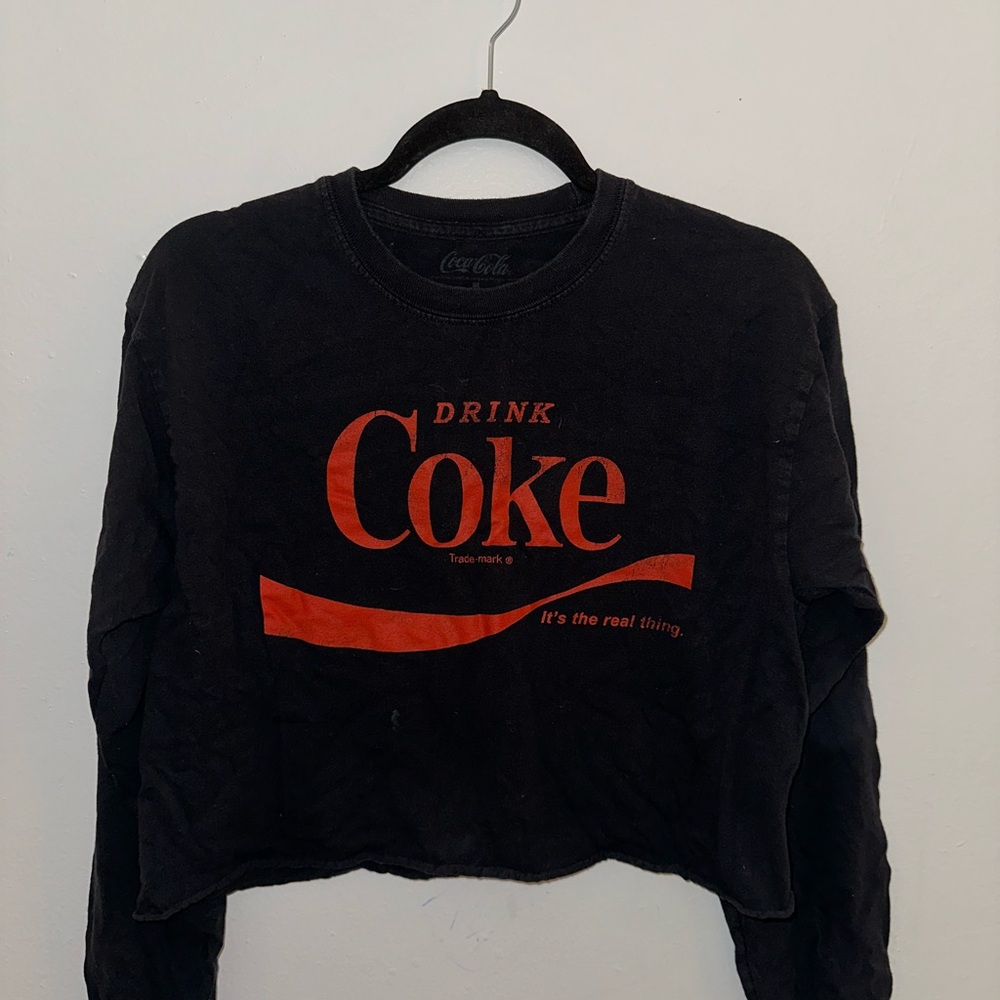 Coca-Cola Black Crop Top
